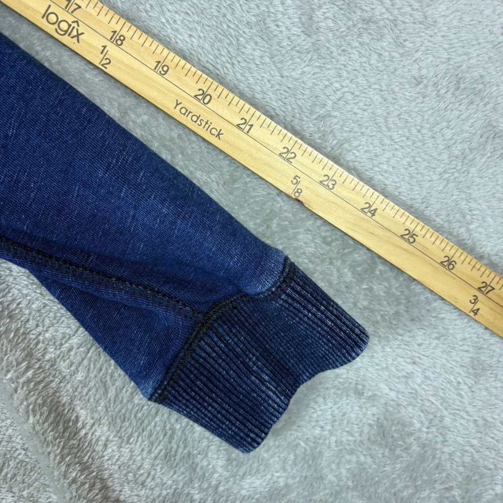 Tommy Bahama Sweater Mens S Indigo Raglan Pullover Blue Faded Cotton Sweatshirt - Picture 7 of 8